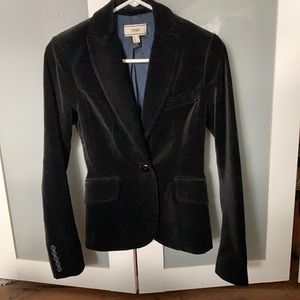 Mango black velvet jacket